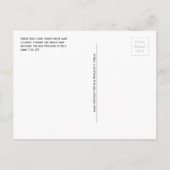 Großer Salzsee, Salzwasserpavillon, Berge Postkarte (Rückseite)