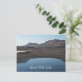 Großer Salzsee, Salzwasserpavillon, Berge Postkarte (Stehend Vorderseite)