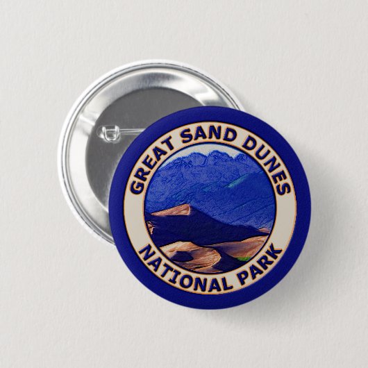 Großer Sanddüne-Nationalpark Button (Vorne & Hinten)