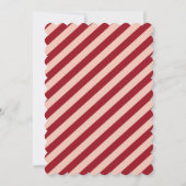 Großer Santa-Bart-Flachkarte Einladung (Rückseite)