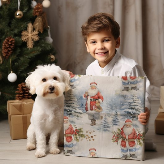 Großer Santa Snow Geschenkpapier