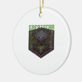 GROSSER SCAR KERAMIK ORNAMENT (Links)