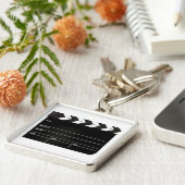 Großer Schindel-Film-Schiefer-Schlüsselanhänger Schlüsselanhänger (Seite)