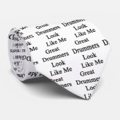 Großer Schlagzeuger-Blick mögen mich Krawatte (Gerollt)