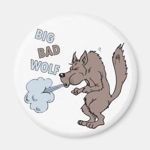 Großer schlechter Wolf Magnet