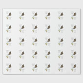 Großer Schmetterling, Geschenkpapier (Flach)