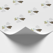 Großer Schmetterling, Geschenkpapier (Ecke)