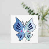 Großer Schmetterling mit Herden und Textvorlage (Stehend Vorderseite)