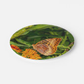 Großer Schmetterling Pappteller (Schrägansicht)