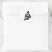 Großer Schmetterling, Quadratischer Aufkleber (Tasche)