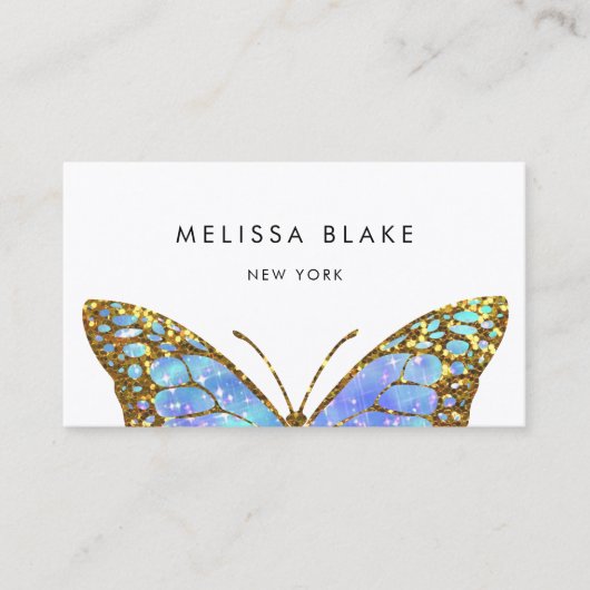 Großer Schmetterling Visitenkarte (Vorderseite)