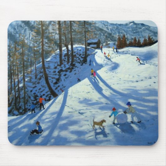 Großer Schneeball Zermatt Mousepad (Vorne)