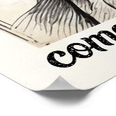 Großer Schnurrbart bringt große Verantwortung mit  Poster (Ecke)