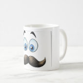 großer Schnurrbart Kaffeetasse (VorderseiteRechts)