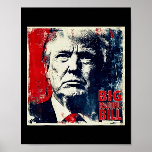 Großer schöner Bill lustiger Trump  Poster (Vorne)