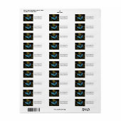 Großer, schöner, blauer Schmetterling (Vorne)