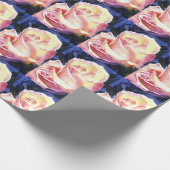 Großer schöner rosa RoseWatercolor Geschenkpapier (Ecke)