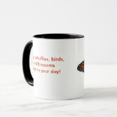 Großer schöner Schmetterling Tasse (Vorderseite Links)