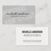 Grosser Schriftart / Dynamisch Visitenkarte (Vorne/Hinten)