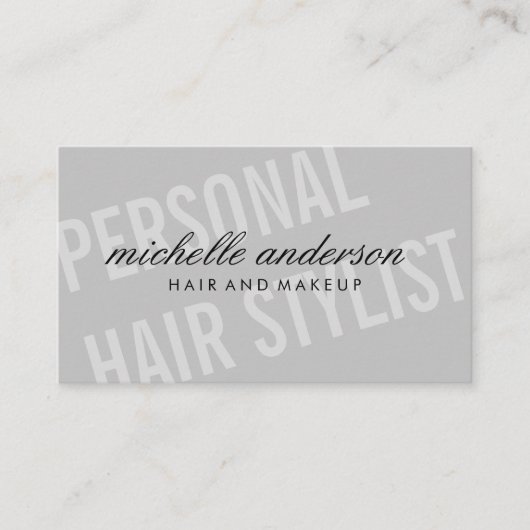 Grosser Schriftart / Dynamisch Visitenkarte (Vorderseite)