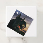 Großer, schwarzer Hund Geschenkanhänger (Beispiel)