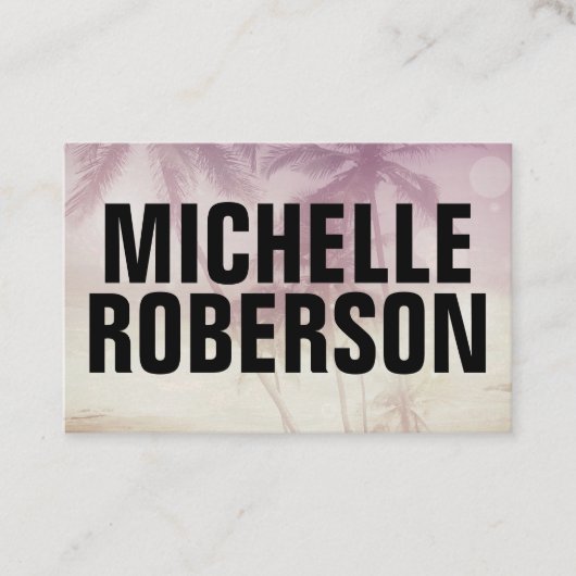 Großer schwarzer Schriftart Visitenkarte (Vorderseite)