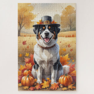 Großer Schweizer Berg Erntedank Herbstblätter Puzzle