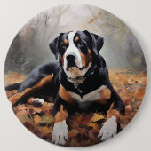 Grosser Schweizer Berg im Herbst Leaves Fall Button (Vorderseite)