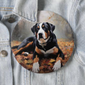 Grosser Schweizer Berg im Herbst Leaves Fall Button (Beispiel)