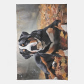 Grosser Schweizer Berg im Herbst Leaves Fall Geschirrtuch (Vertikal)