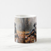 Grosser Schweizer Berg im Herbst Leaves Fall Kaffeetasse (Mittel)