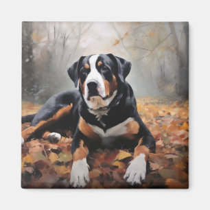 Grosser Schweizer Berg im Herbst Leaves Fall Magnet