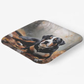 Grosser Schweizer Berg im Herbst Leaves Fall Pappteller (Gewinkelt)