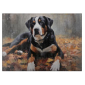 Grosser Schweizer Berg im Herbst Leaves Fall Schneidebrett (Vorderseite)