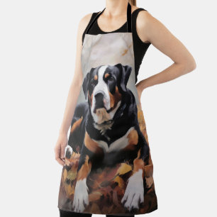 Grosser Schweizer Berg im Herbst Leaves Fall Schürze