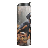 Grosser Schweizer Berg im Herbst Leaves Fall Thermosbecher (Nach links gedreht)