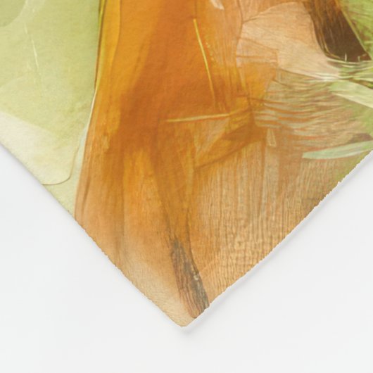 Grosser Schweizer Berg mit Ostereiern Fleecedecke (Ecke)