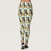 Grosser Schweizer Berg mit Ostereiern Leggings (Rückseite)