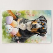 Grosser Schweizer Berg mit Ostereiern Puzzle (Horizontal)