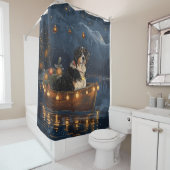 Grosser Schweizer Berg Weihnachtsfest Reise Duschvorhang (Beispiel)