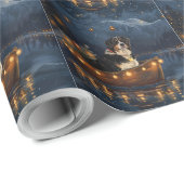 Grosser Schweizer Berg Weihnachtsfest Reise Geschenkpapier (Rolleneckpunkt)