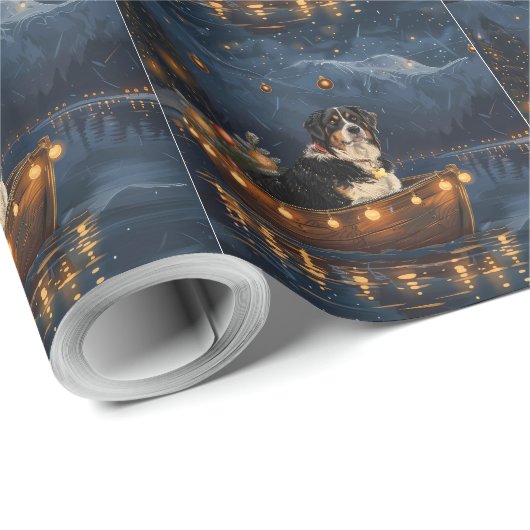 Grosser Schweizer Berg Weihnachtsfest Reise Geschenkpapier (Rolleneckpunkt)