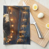 Grosser Schweizer Berg Weihnachtsfest Reise Geschirrtuch (Viertel Falte)