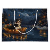 Grosser Schweizer Berg Weihnachtsfest Reise Große Geschenktüte (Vorderseite)