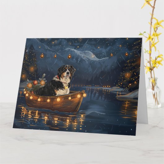 Grosser Schweizer Berg Weihnachtsfest Reise Karte (Gelbe Blume)