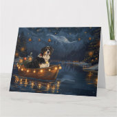 Grosser Schweizer Berg Weihnachtsfest Reise Karte (Vorderseite)