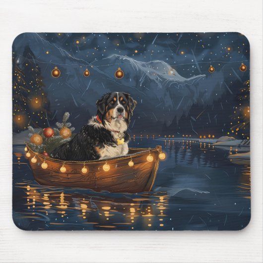 Grosser Schweizer Berg Weihnachtsfest Reise Mousepad (Vorne)