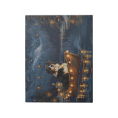 Grosser Schweizer Berg Weihnachtsfest Reise Notizblock (Rotiert)