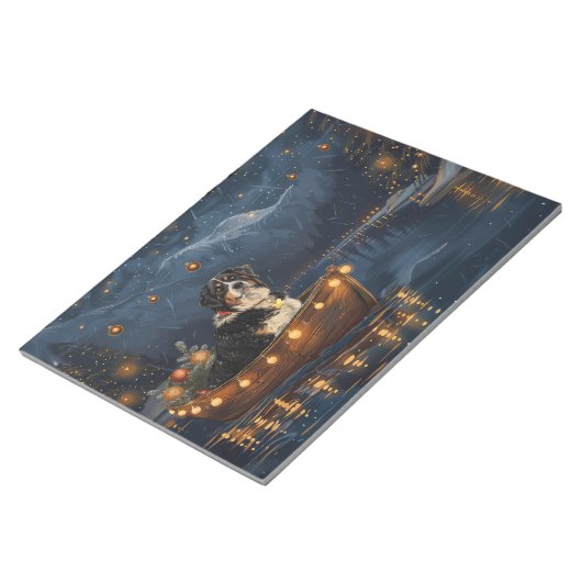 Grosser Schweizer Berg Weihnachtsfest Reise Notizblock (angewinkelt)