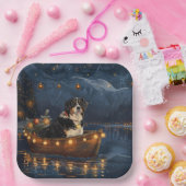 Grosser Schweizer Berg Weihnachtsfest Reise Pappteller (Party)